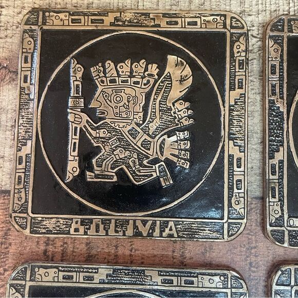 SET of Six (6) Bolivia Coasters South America - Picture 8 of 11